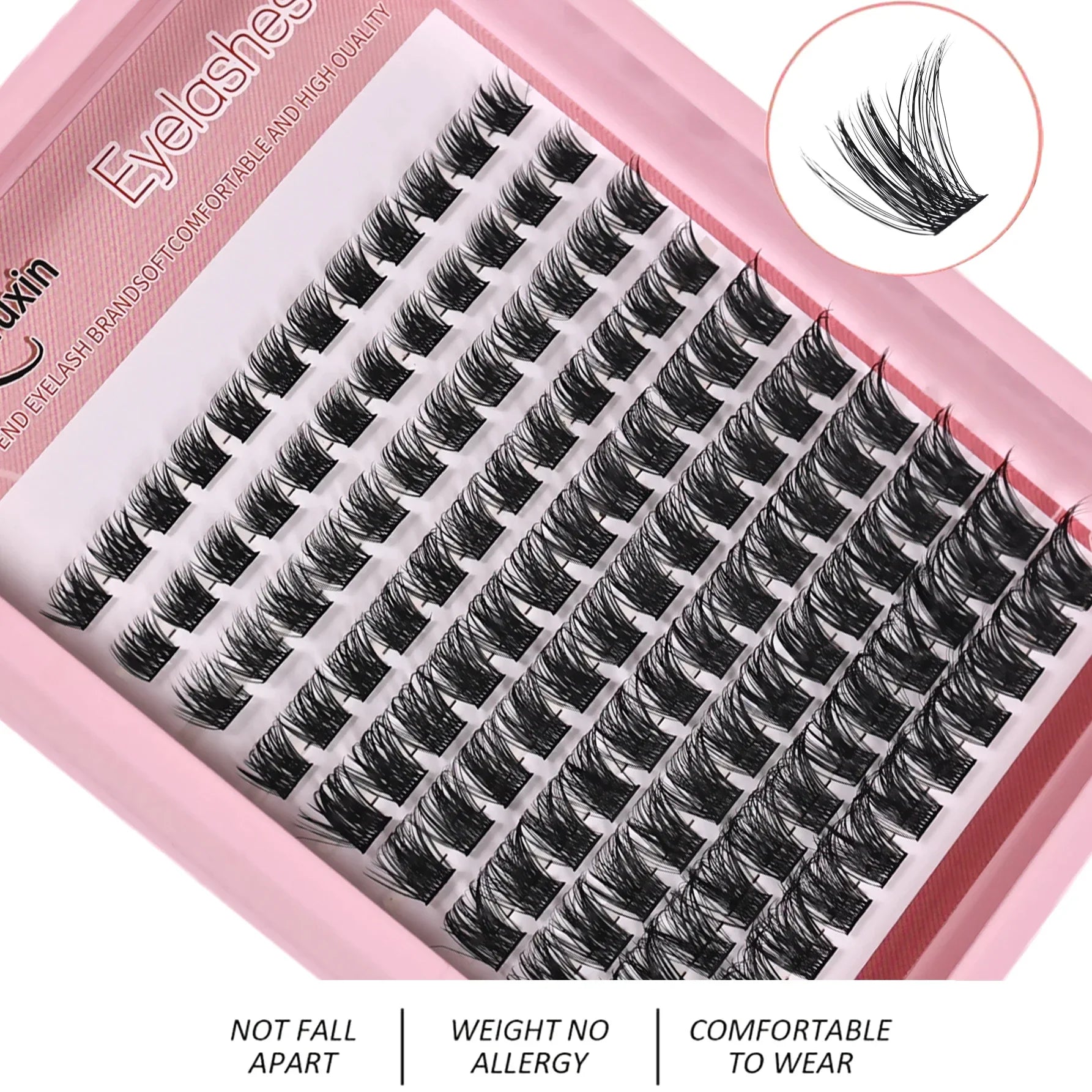 Cluster Lashes 120pcs 8-16mm Wispy D Curl Fluffy Eyelash Extensions | DIY Natural Look
