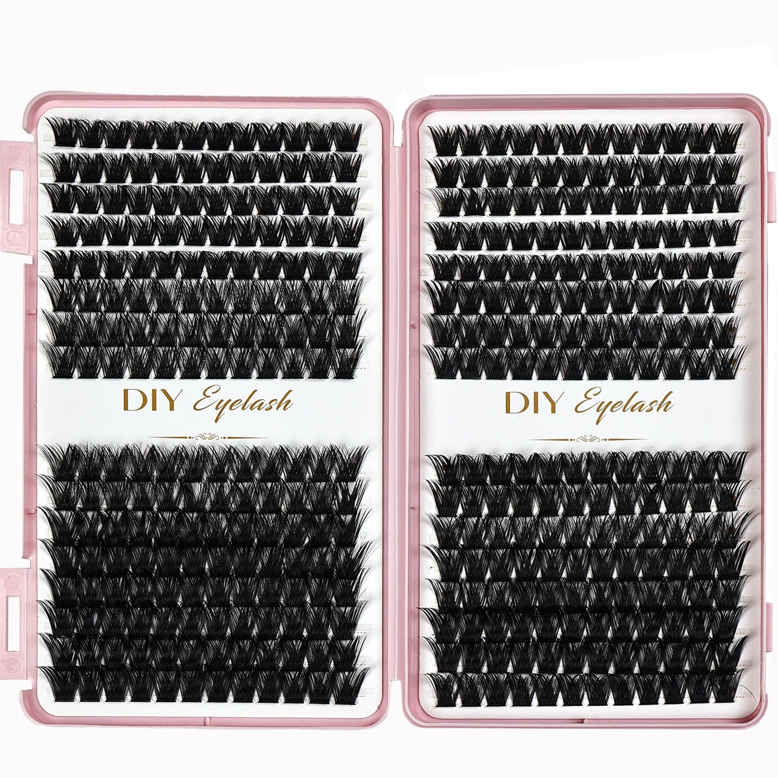 384pcs Cluster Lashes Mixed Tray | DIY Natural Look Eyelash Extension