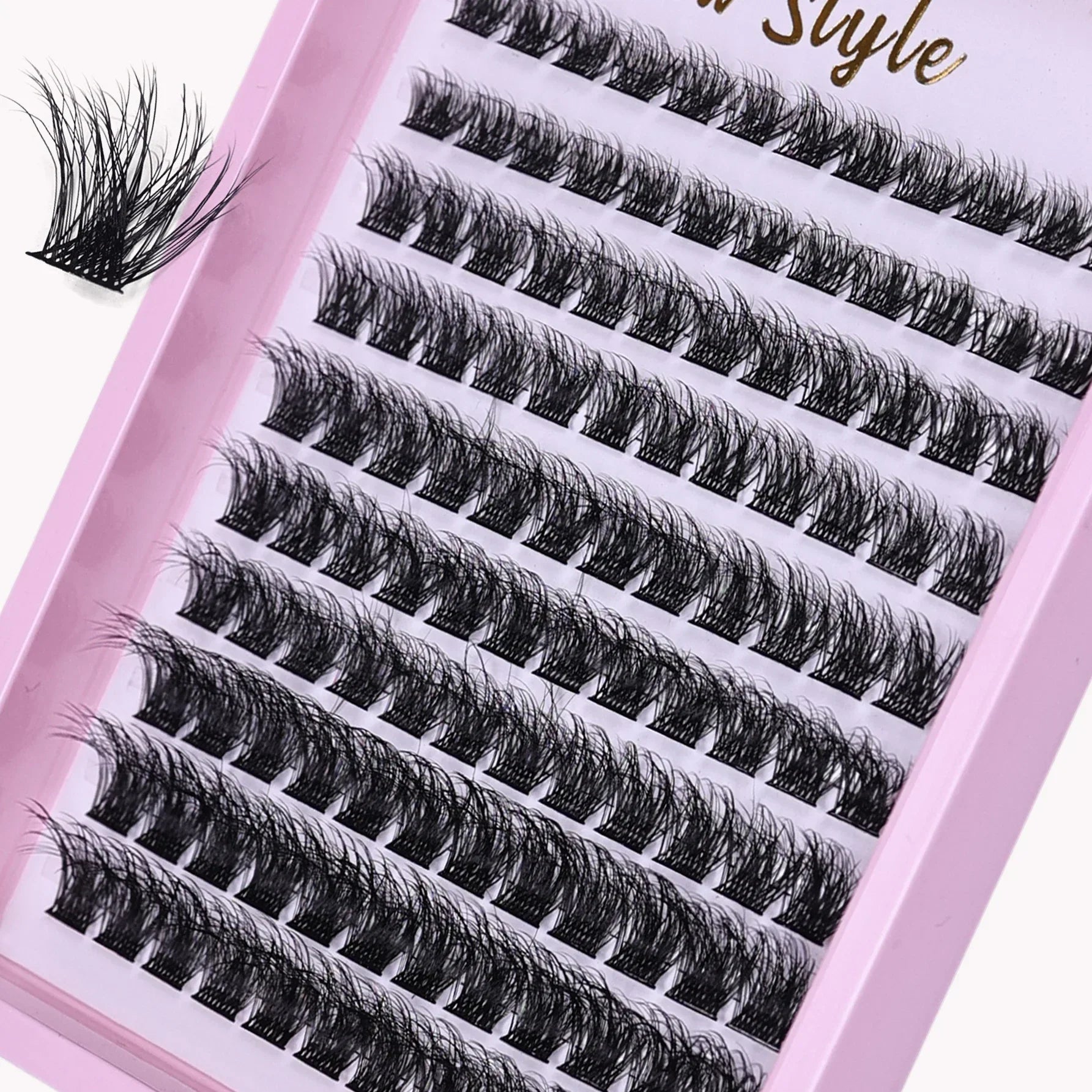 120pcs Cluster Lashes 10-16mm | Wispy D Curl Fluffy Individual Eyelashes for Natural Look