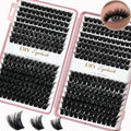 384pcs Cluster Lashes Mixed Tray | DIY Natural Look Eyelash Extension