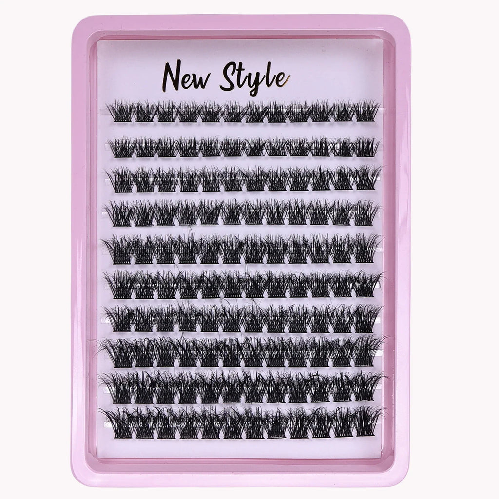 120pcs Cluster Lashes 10-16mm | Wispy D Curl Fluffy Individual Eyelashes for Natural Look