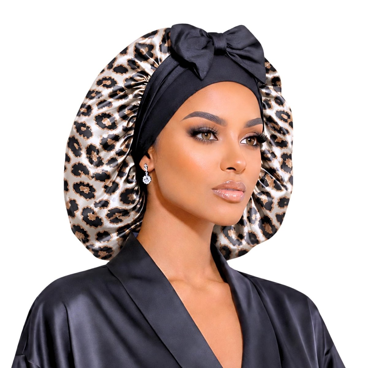 Satin Hair Bonnet for Sleeping – Adjustable Stretch Tie