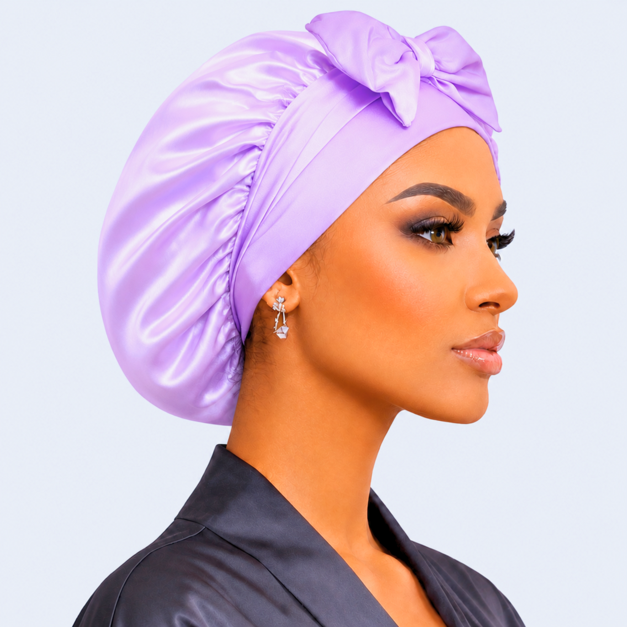 Satin Hair Bonnet for Sleeping – Adjustable Stretch Tie