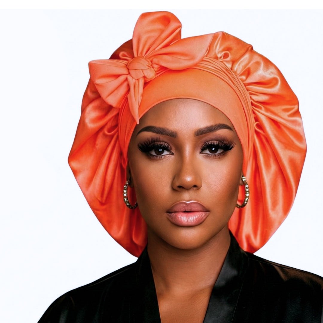 Satin Hair Bonnet for Sleeping – Adjustable Stretch Tie