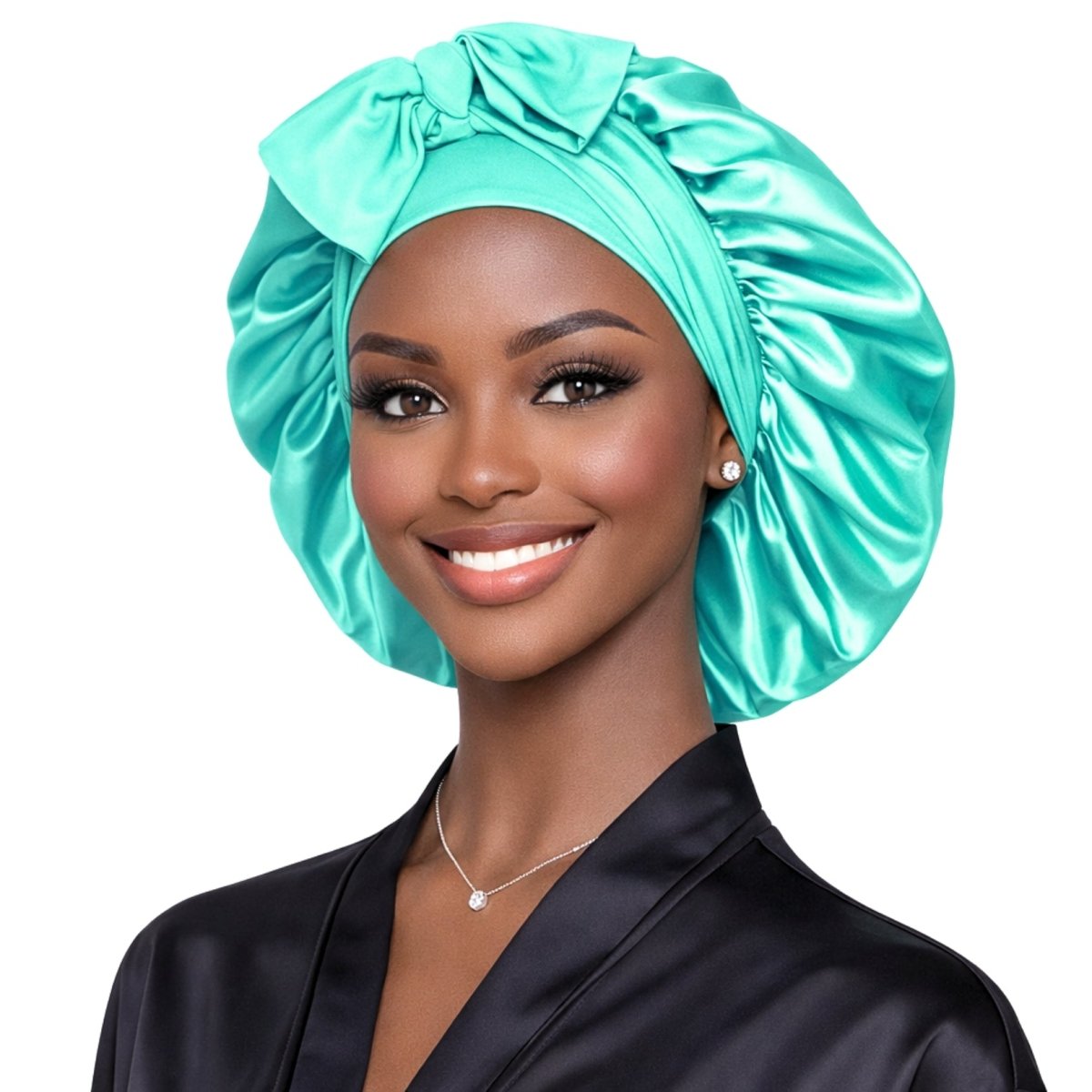Satin Hair Bonnet for Sleeping – Adjustable Stretch Tie