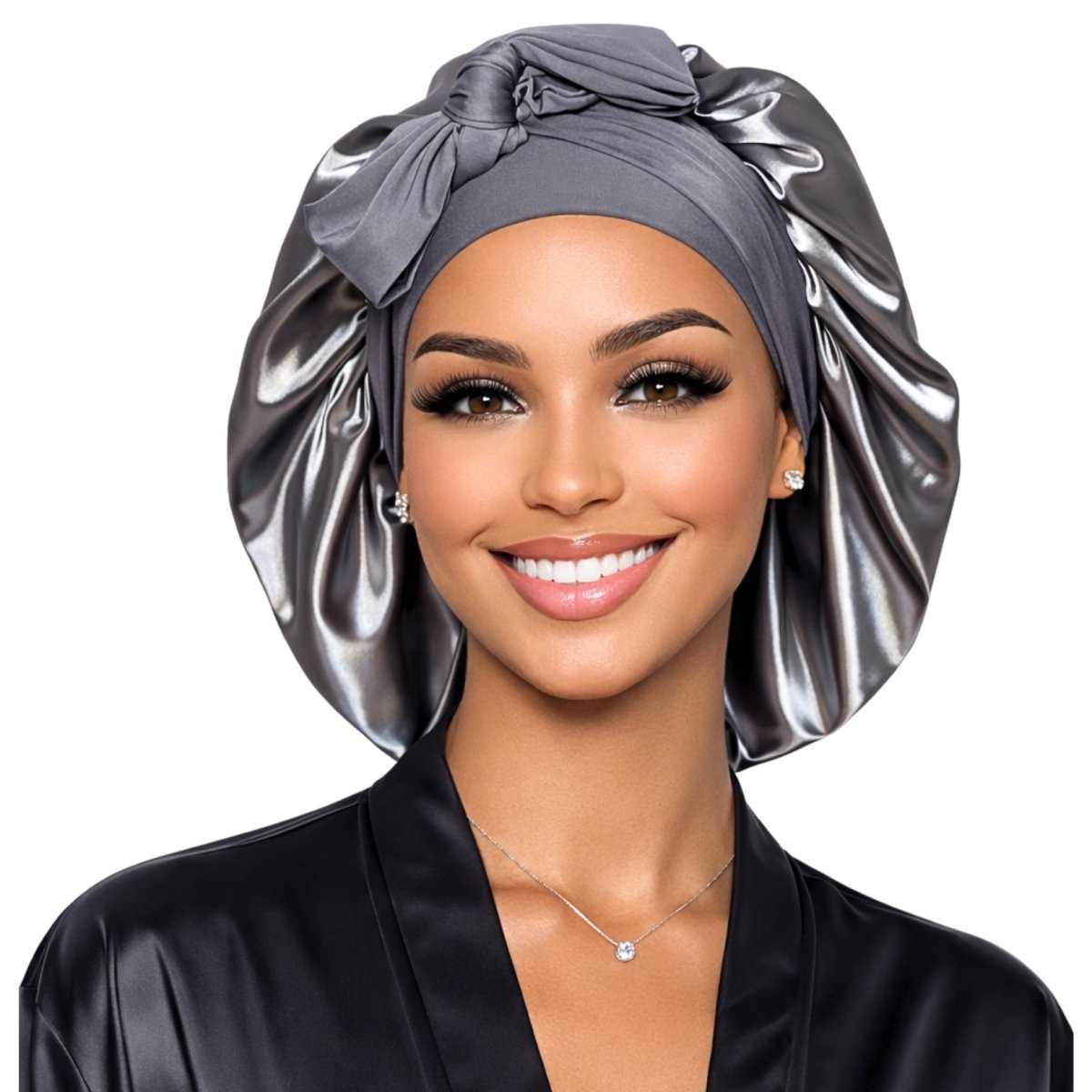 Satin Hair Bonnet for Sleeping – Adjustable Stretch Tie