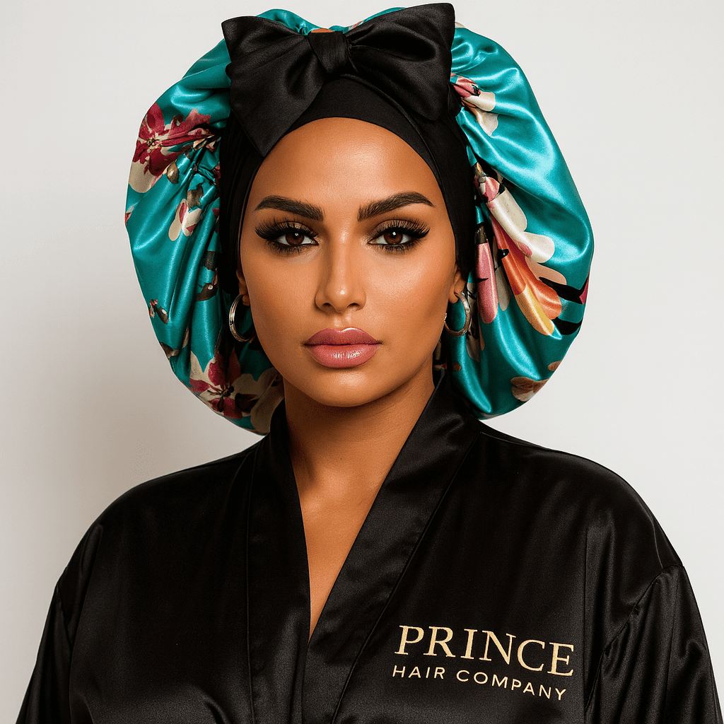 Satin Hair Bonnet for Sleeping – Adjustable Stretch Tie