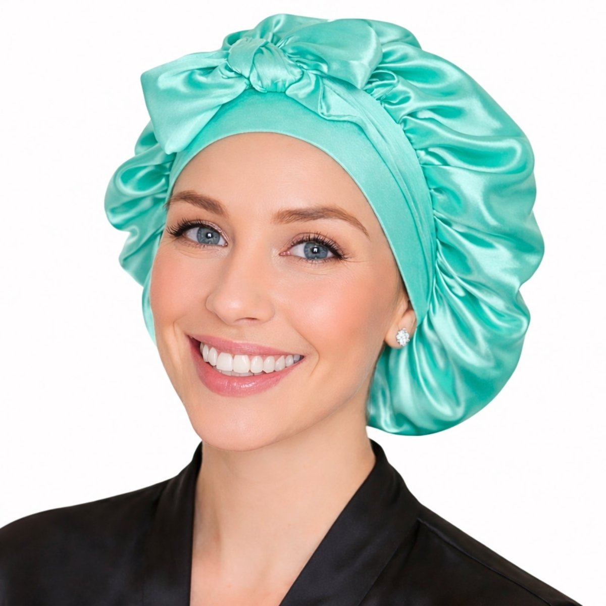 Satin Hair Bonnet for Sleeping – Adjustable Stretch Tie