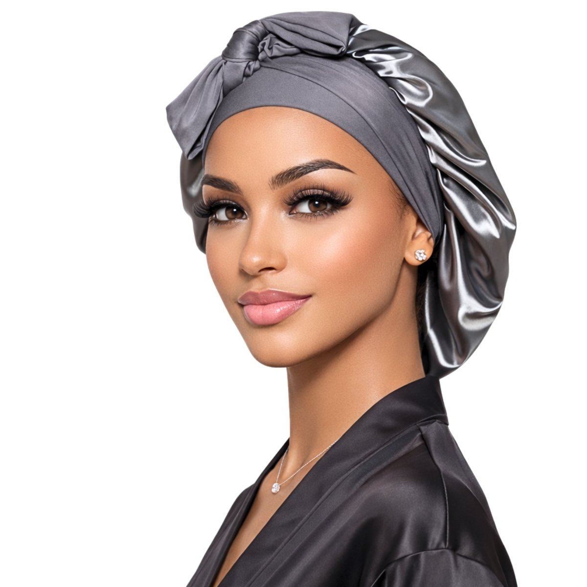 Satin Hair Bonnet for Sleeping – Adjustable Stretch Tie