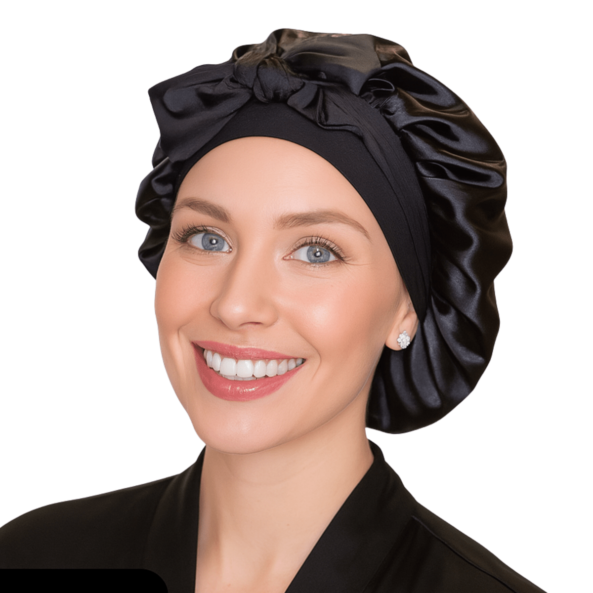 Satin Hair Bonnet for Sleeping – Adjustable Stretch Tie