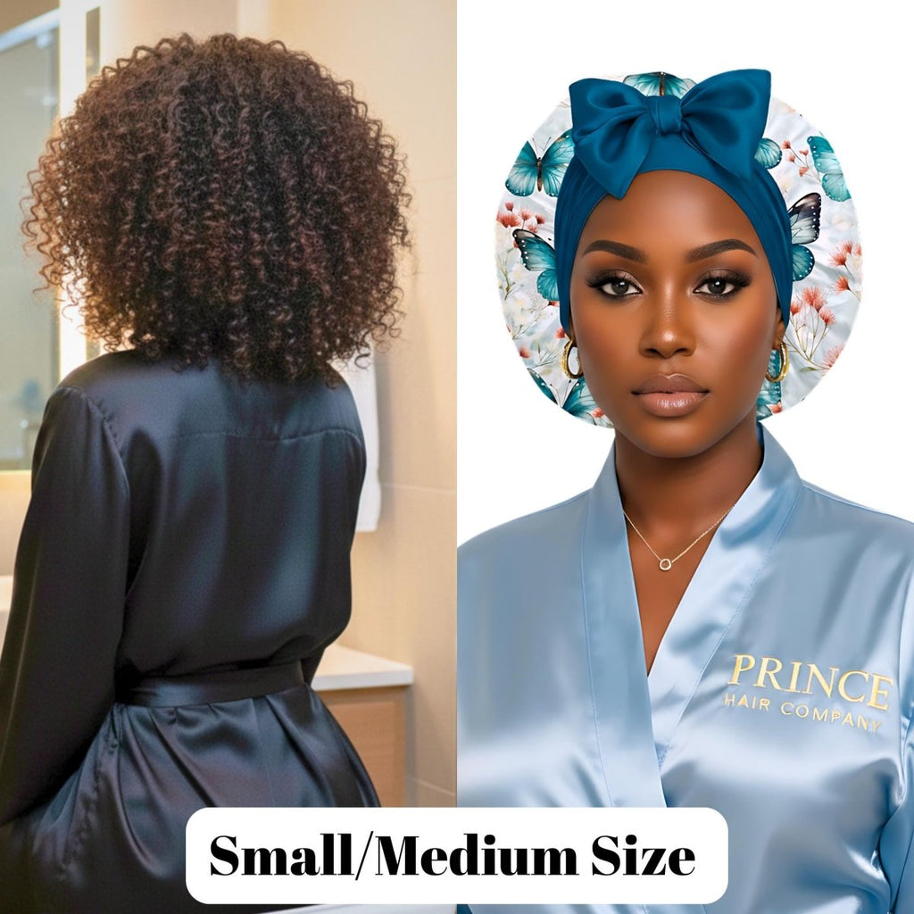Satin Hair Bonnet for Sleeping – Adjustable Stretch Tie