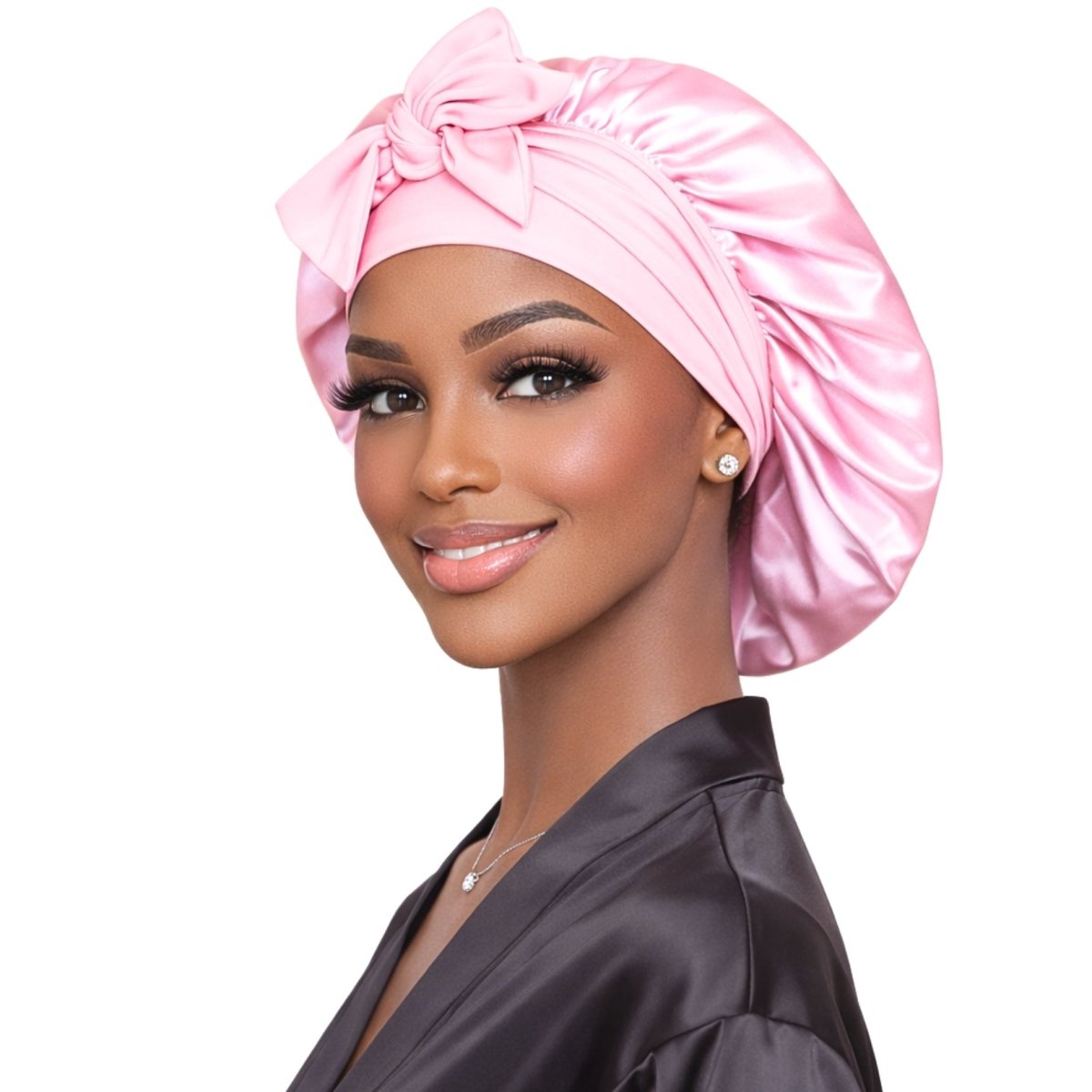 Satin Hair Bonnet for Sleeping – Adjustable Stretch Tie