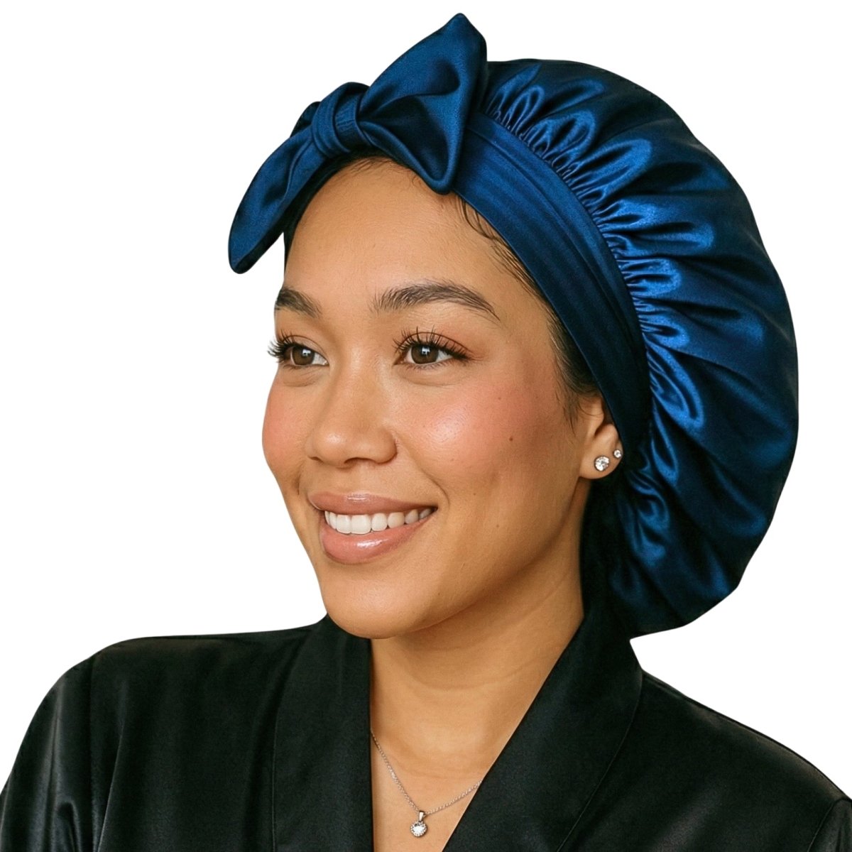 Satin Hair Bonnet for Sleeping – Adjustable Stretch Tie