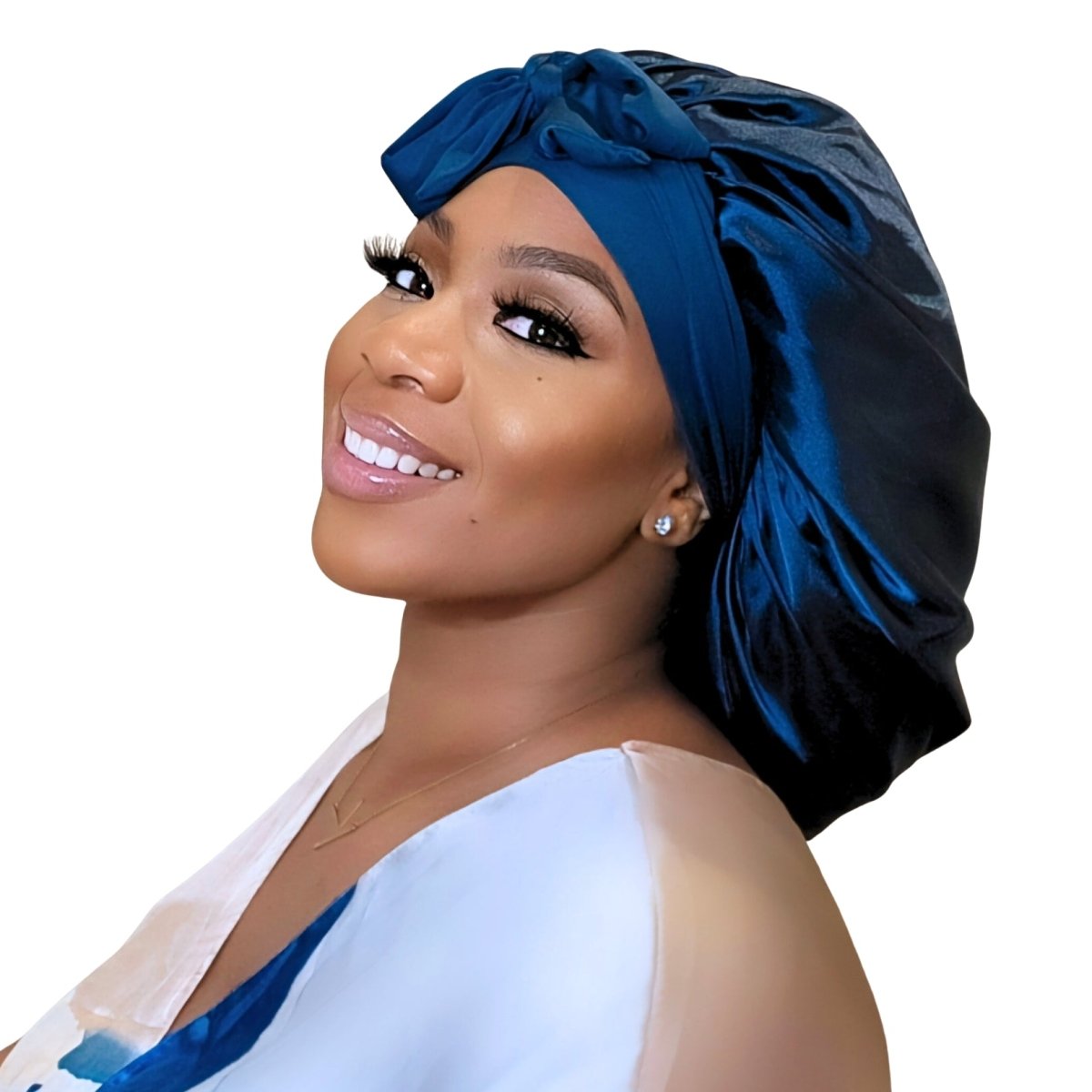 Satin Hair Bonnet for Sleeping – Adjustable Stretch Tie