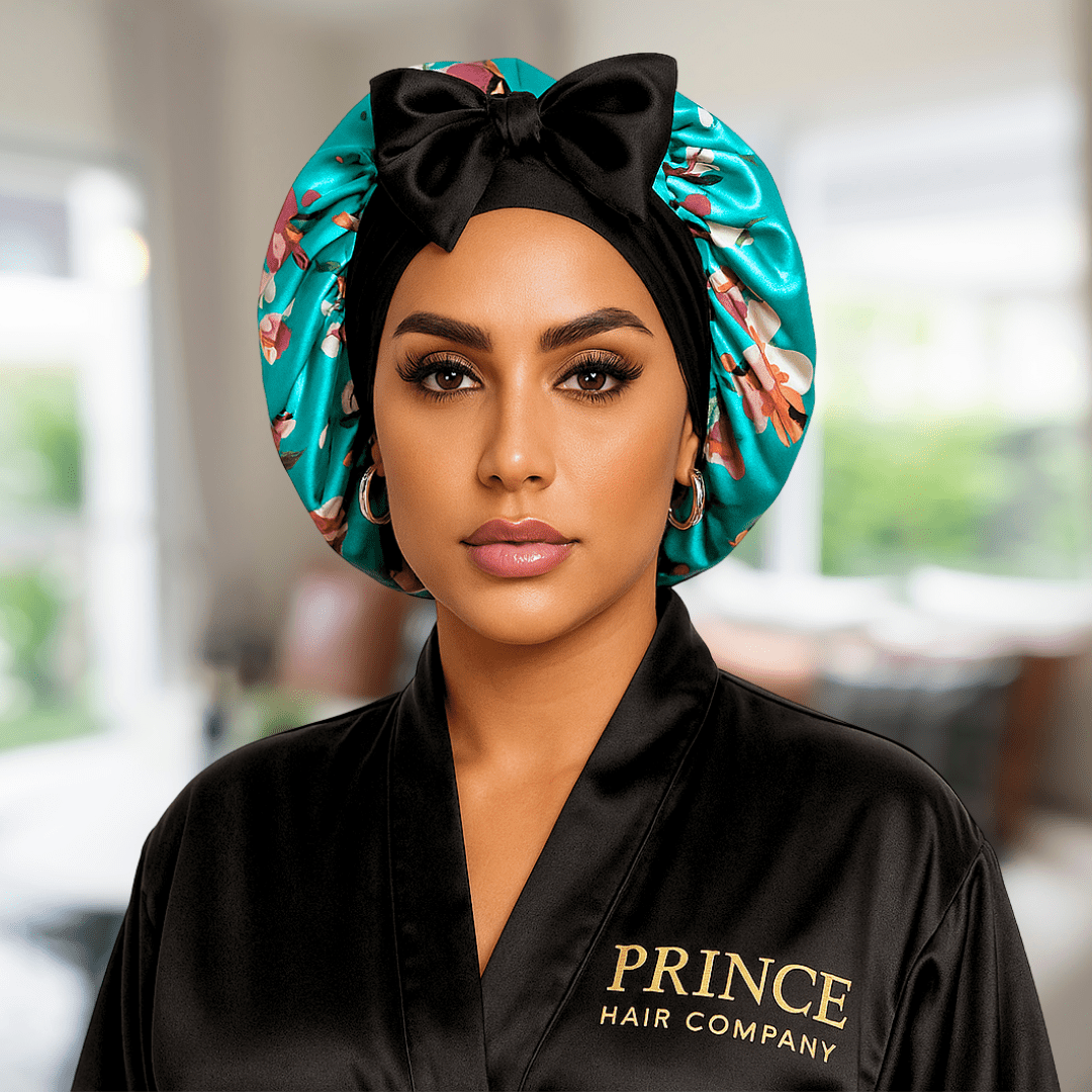 Satin Hair Bonnet for Sleeping – Adjustable Stretch Tie