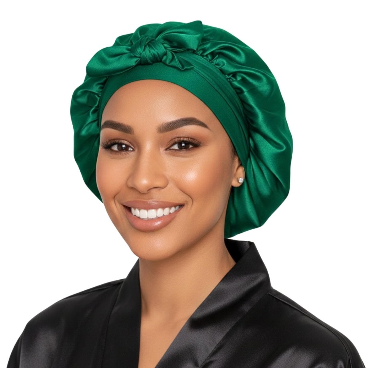Satin Hair Bonnet for Sleeping – Adjustable Stretch Tie
